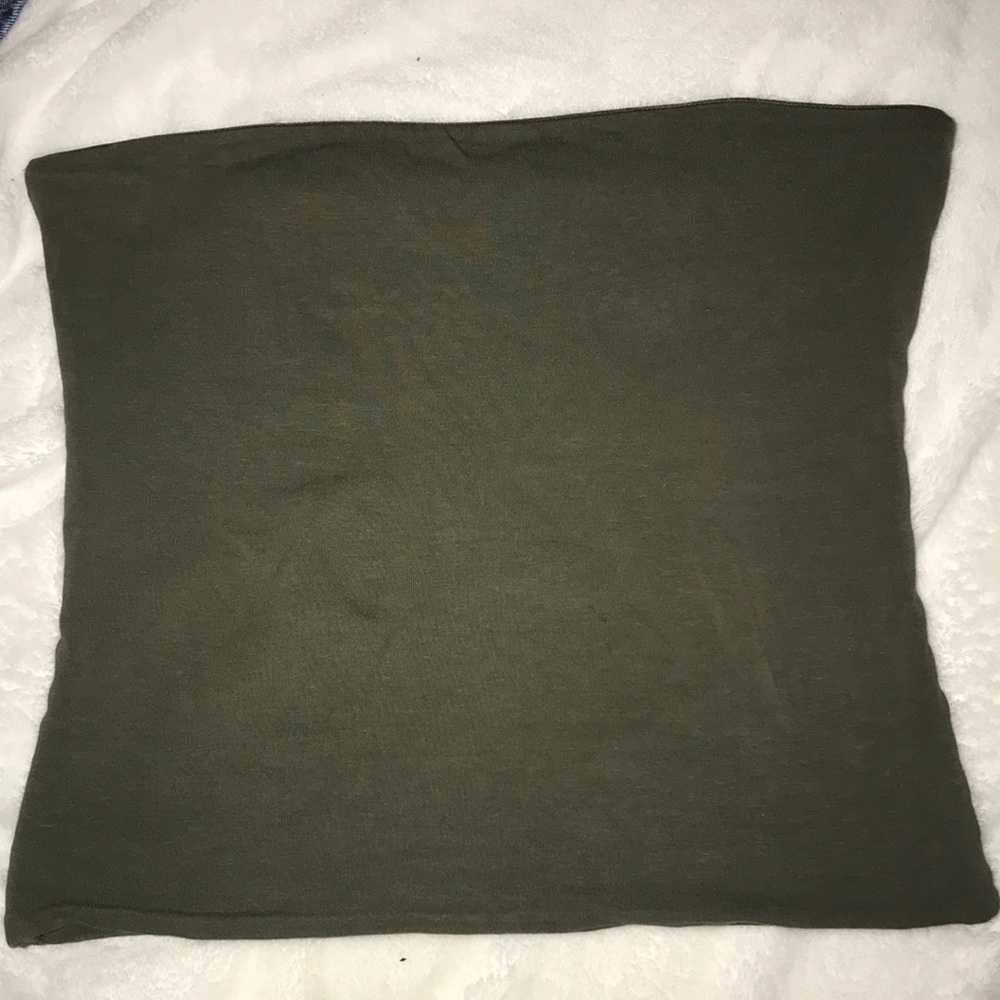 Tube top army green
